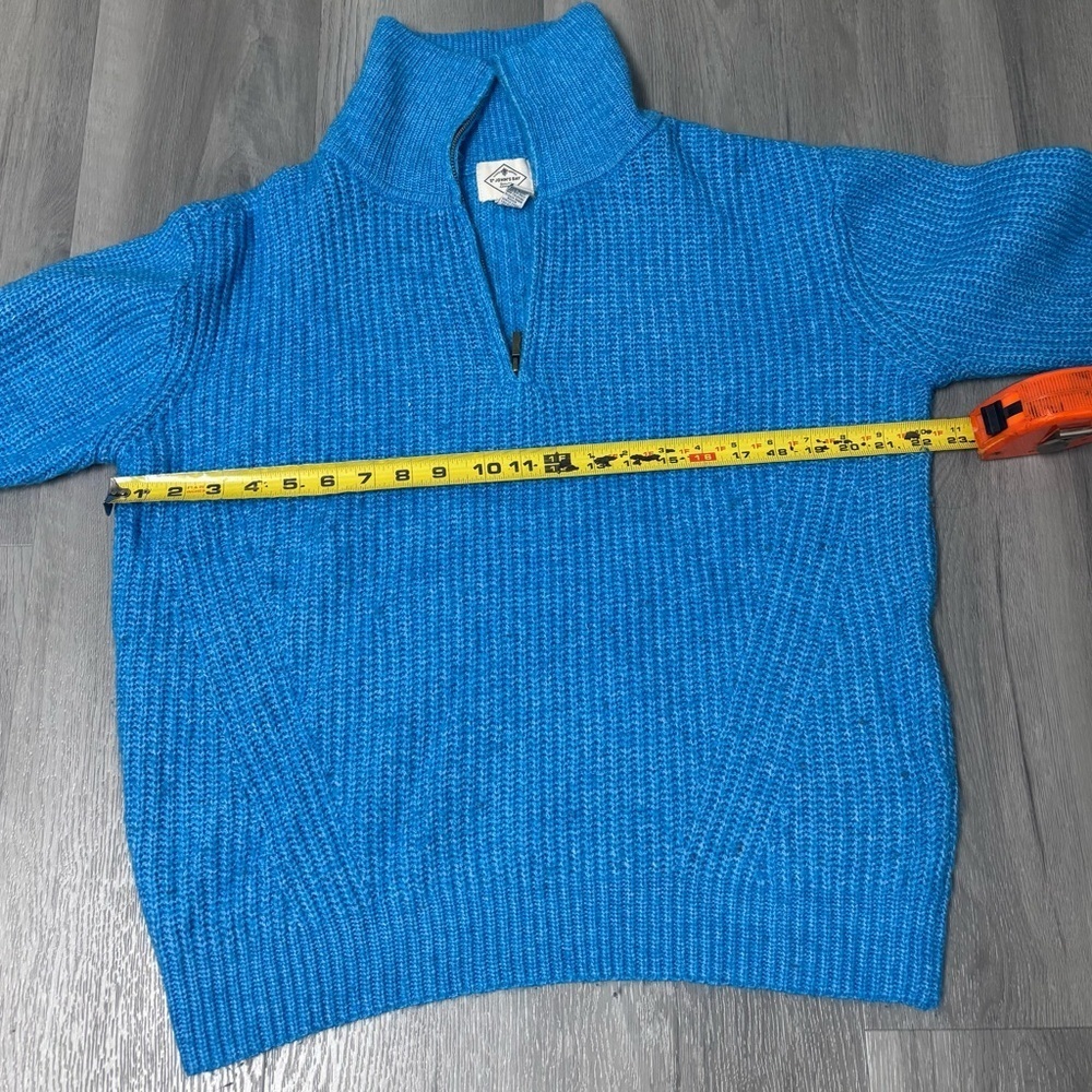 St. John’s Bay Quarter Zip Pull Over Sweater Blue Women’s Size XL - Picture 4 of 5